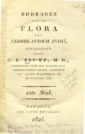Bijdragen tot de flora van Nederlandsch Indië